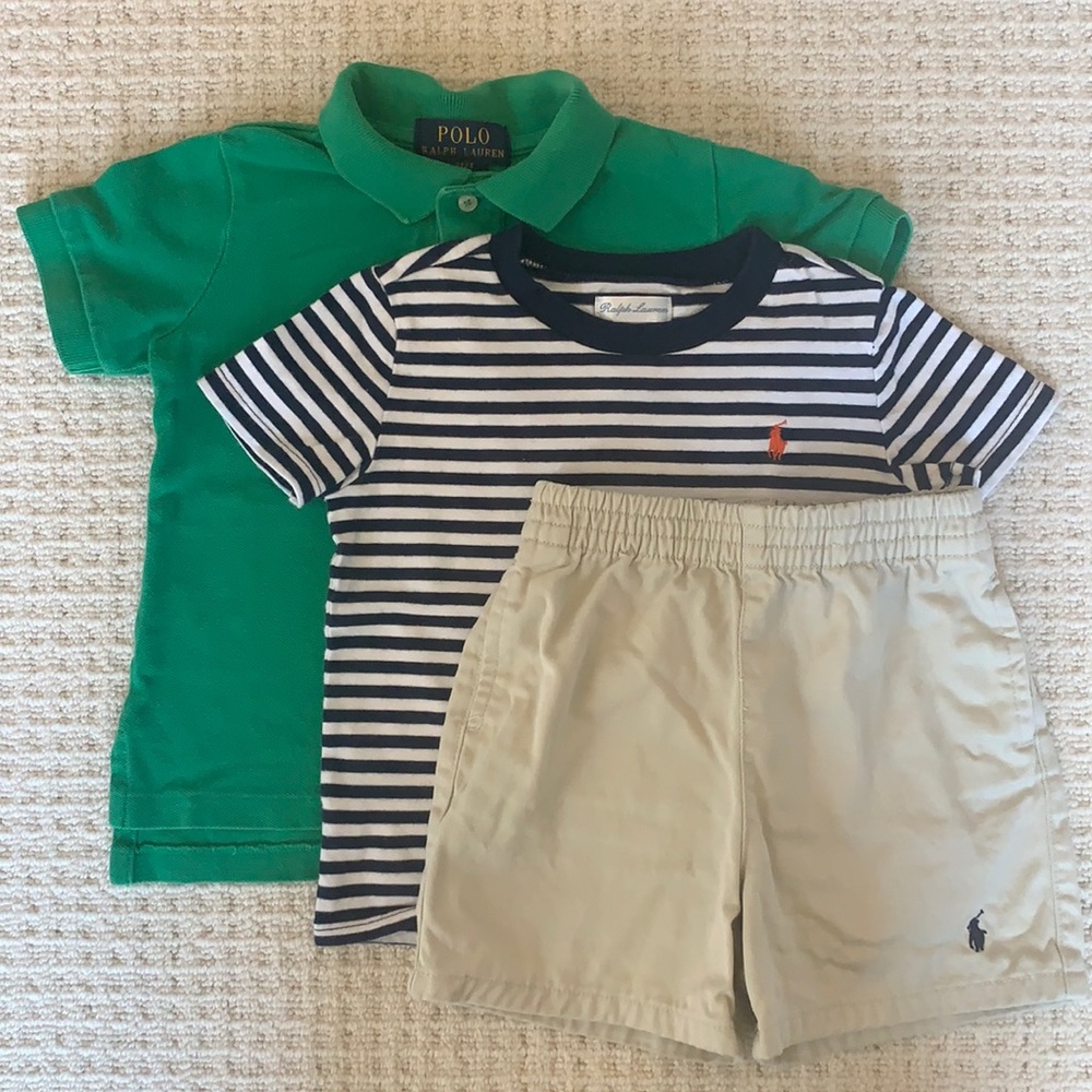 Ralph Lauren Shorts, Shirt & Polo Size 18M-2T